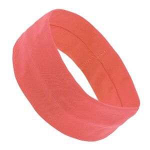 Ergonomic Design Headband Elastic Headband for Sport Coral Orange
